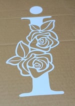 Gelin  Arabası Süsü -İ Harfi - 25 cm