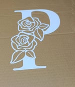 Gelin  Arabası Süsü -P Harfi - 25 cm