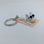 Güneşlenen köpek - Pembe - Anahtarlık