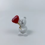 I Love You Balonlu Ayıcık-Beyaz - Teraryum Malzemesi