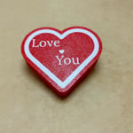 Kalp I love You -  Işıklı Buket Süsü