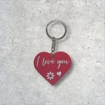 Kalp I Love You Anahtarlık