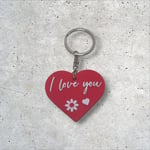 Kalp I Love You Anahtarlık