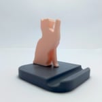 Kedi Telefon Tutucu A.pembe - Gri