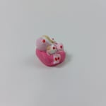 Koltukta bornozlu bebek - Pembe - Teraryum malzemesi