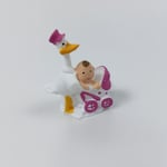 Leylekli Arabalı Bebek - Pembe - Teraryum malzemesi