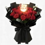 Love Ayıcık -  Işıklı Buket Süsü