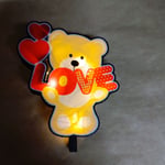 Love Ayıcık -  Işıklı Buket Süsü