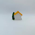Mini Çam Ağaçlı Ev -Sarı-Teraryum Malzemesi