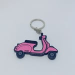 Pembe Motorsiklet Anahtarlık