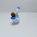 Şapkalı Leylekli Bebek -Mavi- Teraryum Malzemesi