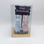 Tavşan çift - Seni Seviyorum - Gri