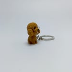 Toy Poodle-Kahve - Anahtarlık
