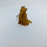 Yavrulu kedi - Anahtarlık