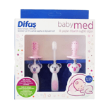 Difas Baby Med 3lü Ağız Bakım Seti Pembe