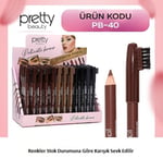 Gold Pretty Kaş Kalemi  Karma Paket 5 Renk