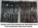 Gold Pretty Kaş Kalemi Siyah Kahve Karma No-201-203