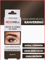 New Well Kaş ve Kirpik Boyası Kahverengi