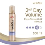 Wellaflex Saç Köpüğü 2nd Day Volume Extra Strong 200ml