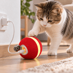 Cheerble Wicked Ball M3 Şarjlı Akıllı İnteraktif Kedi Oyuncağı Kırmızı 4,7 cm