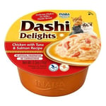 Ciao Dashi Ton Balıklı Tavuklu ve Somonlu Kedi Çorbası 70 gr