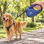 Doggie Master Serisi Otomatik Köpek Gezdirme Tasması 5 Metre Royal Mavi