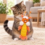 GiGwi Catnipli Karides Peluş Kedi Oyuncağı 15 x 6,5 x 2,5 cm
