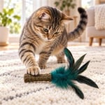 GiGwi Johnny Stick Catnipli Doğal Tüylü Kedi Oyuncağı