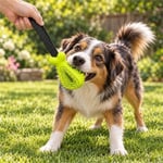 Gimdog Kemik Şeklinde Çekiştirmeli Köpek Ödül Oyuncağı Yeşil