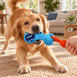 Joyser JYS-7108 Bone İpli Kauçuk Kemik Yavru Köpek Oyuncağı 13 x 6 cm