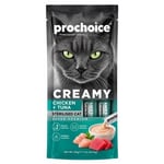 Prochoice Creamy Tavuklu ve Ton Balıklı Kısırlaştırılmış Kedi Krema Ödül Maması 4x15 gr