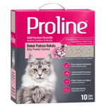 Proline Aktif Karbonlu Bebek Pudrası Kokulu Granüllü Bentonit Kedi Kumu 10 lt