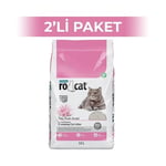 RoCat Bebek Pudrası Kokulu Bentonit Kedi Kumu 10 lt 2 Adet