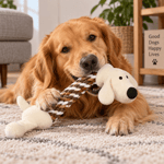 Trixie Halatlı Sesli Peluş Köpek Oyuncağı 32 cm