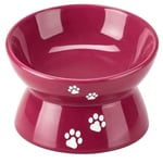 Trixie Yükseltilmiş Seramik Kedi Mama Kabı 0,15 L 13 cm Mürdüm