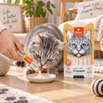 Wanpy Tavuklu ve Yengeçli Kedi Krema Ödül Maması 25x14 gr
