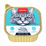 Wanpy Ton Balıklı ve Morina Balıklı Kedi Ezme Konservesi 40 gr