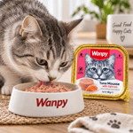 Wanpy Ton Balıklı ve Somonlu Kedi Ezme Yaş Maması 40 gr