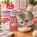 Wanpy Ton Balıklı ve Yengeçli Kedi Krema Ödül Maması 25x14 gr