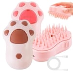 Zampa Kedi Patisi Tasarımlı Buharlı Kedi Tarağı 7x10 cm Pembe Kahverengi