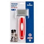 Zampa Kedi ve Köpek Bakım Fırçası Small 16x6 cm Kırmızı
