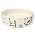 ZooStar Büyük Boy Seramik Kedi ve Köpek Mama Kabı 400 ml Karışık Desenli