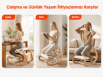 ÇALIŞMA SANDELYESİ BEYAZ KLASİK