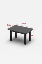 40/60 SİYAH SEHPA 4060S