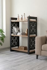 85 CM 3 KATLI ENDÜSTRİYEL KİTAPLIK, KONSOL, ÇİÇEKLİK, ÇOK AMAÇLI RAF 2810
