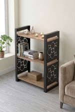 85 CM 3 KATLI ENDÜSTRİYEL KİTAPLIK, KONSOL, ÇİÇEKLİK, ÇOK AMAÇLI RAF 2810