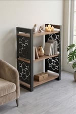 85 CM 3 KATLI ENDÜSTRİYEL KİTAPLIK, KONSOL, ÇİÇEKLİK, ÇOK AMAÇLI RAF 2810