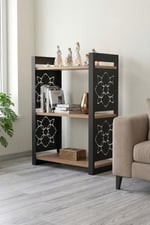 85 CM 3 KATLI ENDÜSTRİYEL KİTAPLIK, KONSOL, ÇİÇEKLİK, ÇOK AMAÇLI RAF 2810