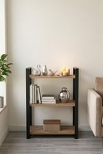 85 CM 3 KATLI ENDÜSTRİYEL KİTAPLIK, KONSOL, ÇİÇEKLİK, ÇOK AMAÇLI RAF 2810