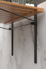 Ahşap Katlanır Balkon Masası